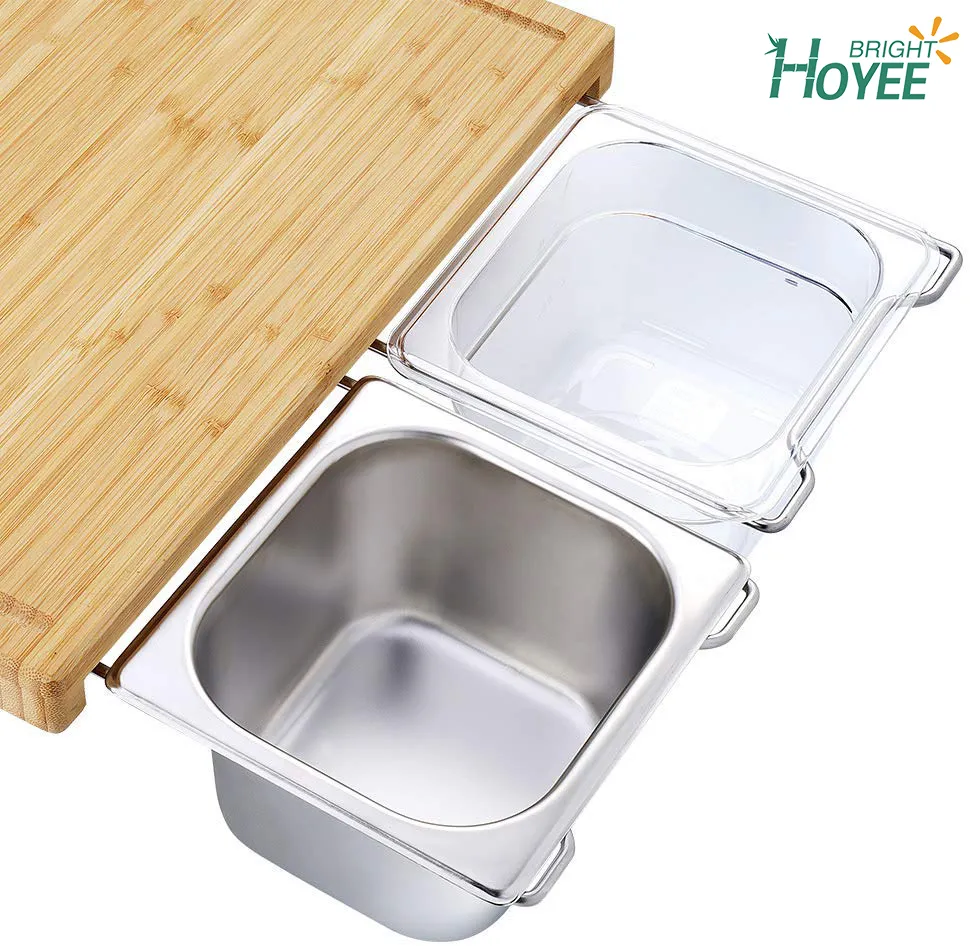 Kitchen Cutting Board with Containers