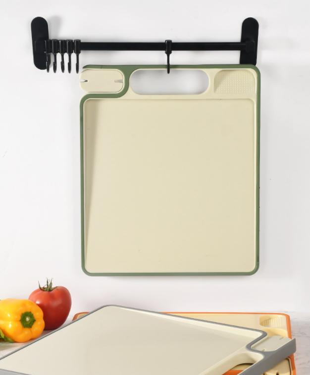 Multifunctional Household Kitchen Plastic Cutting Board with Knife Sharpener