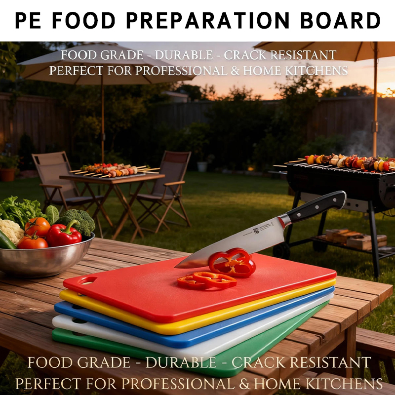 Professional PE Chopping Board Non-Slip Commercial Kitchen Equipment