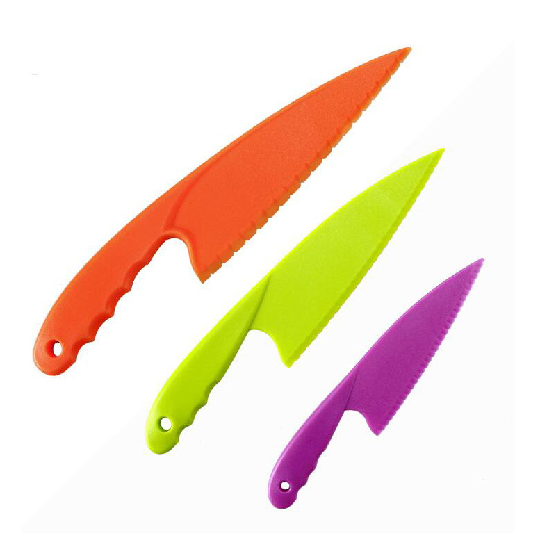 3pieces Kitchen Chef Knives Cookies Bread Lettuce Plastic Bl12141