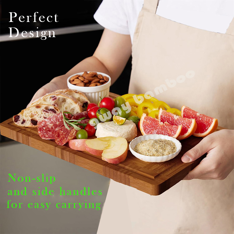 New Edition Bamboo Wooden Chopping Cutting Board Set Natural Kitchen Products