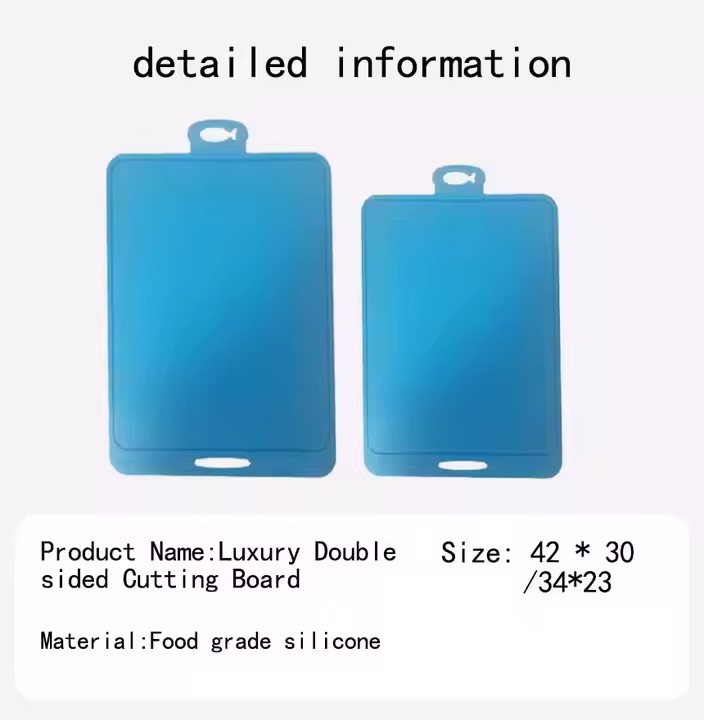 Reusable Flexible Baby Food Cutting Board Non-Slip Chopping Board