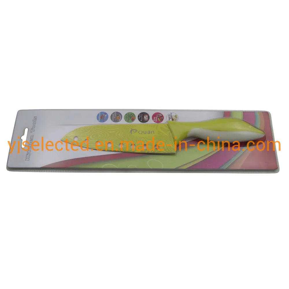 6 Inch Non-Stick Coating Santoku Knife Wit Holes