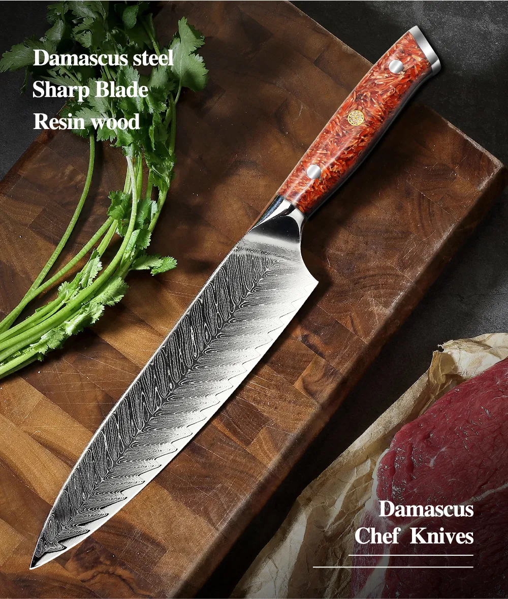 Damascus Santoku Knife 3