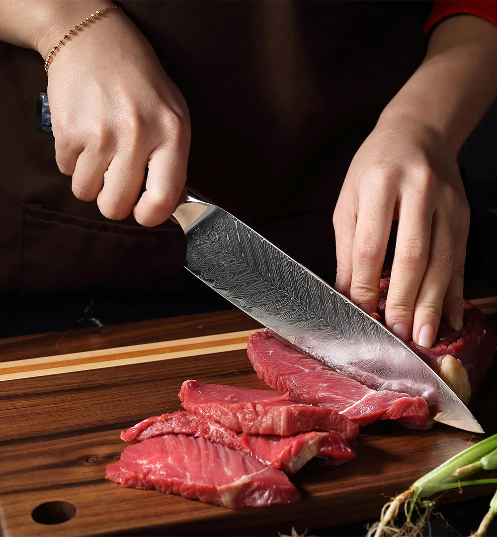 Damascus Santoku Knife 5