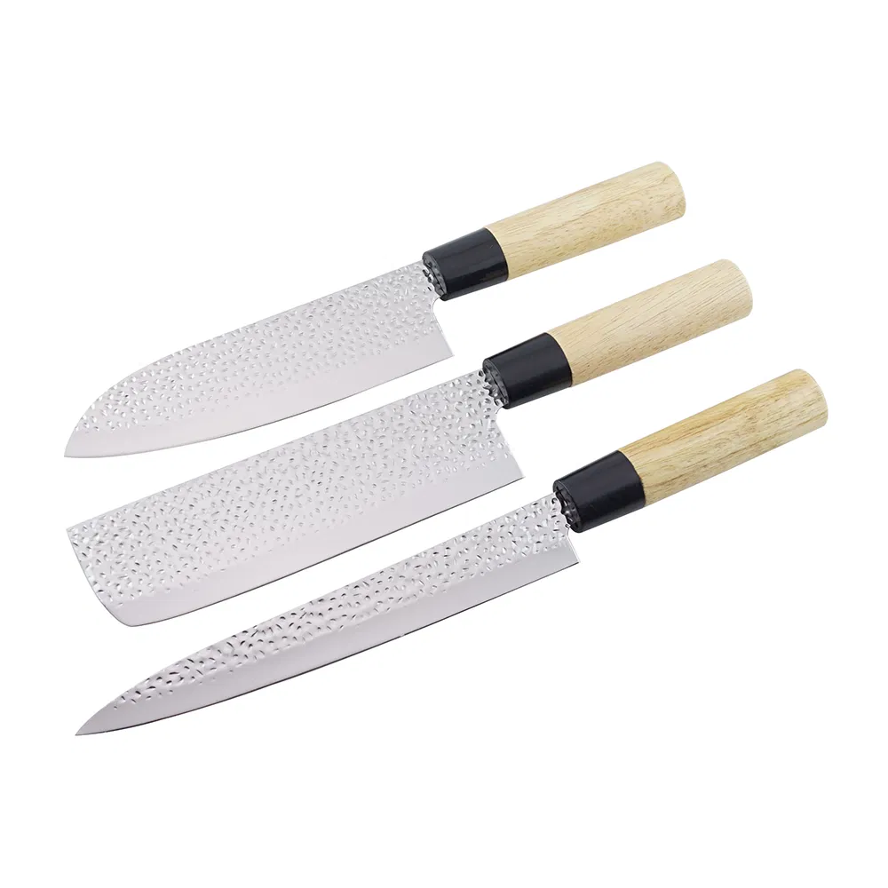 3-Piece Japanese Sushi Chef Knife Santoku Knife Set
