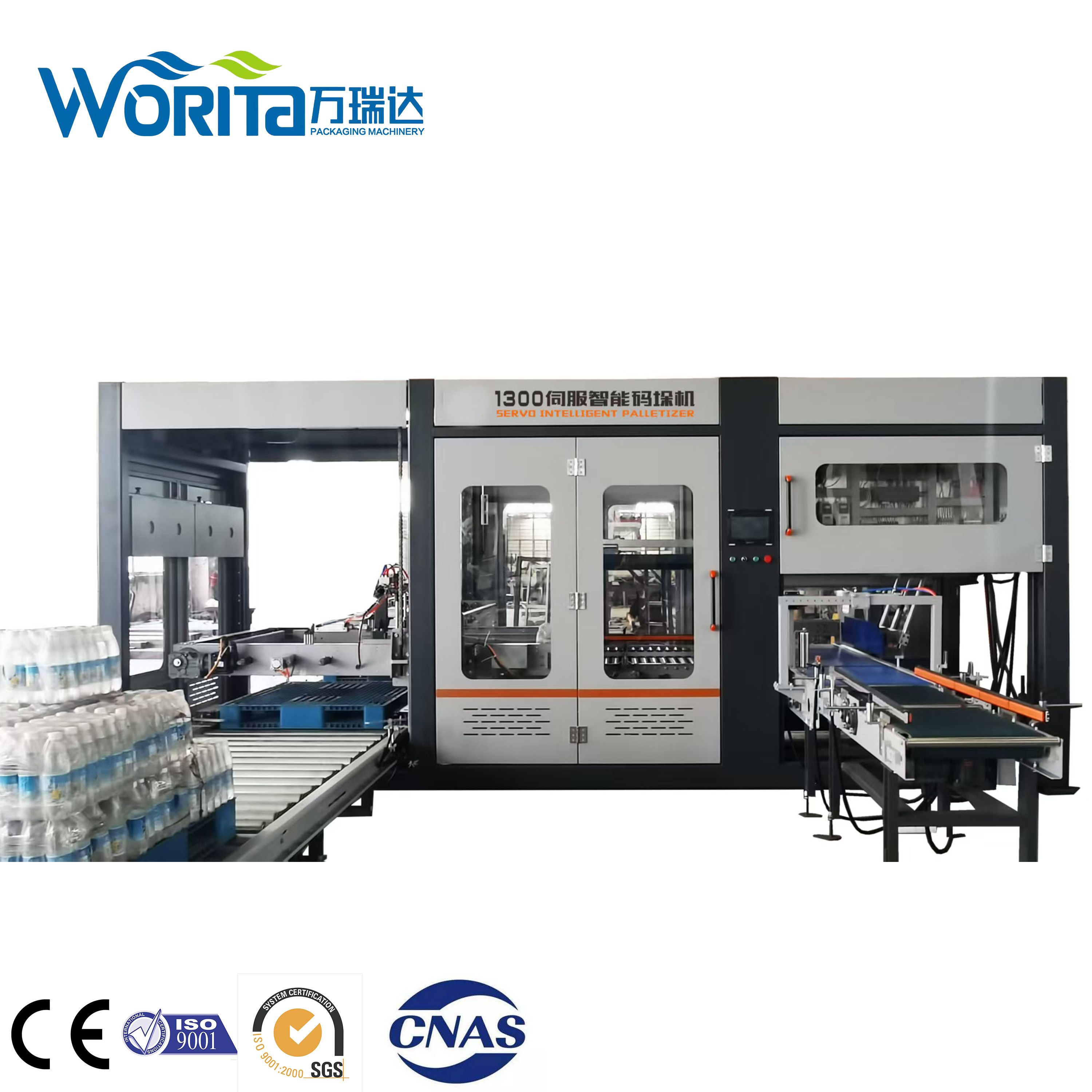 Fine Chemical Efficient Automatic Packaging Palletizing Production Line Spider Hand Robot System Flexible Pouch Palletizer