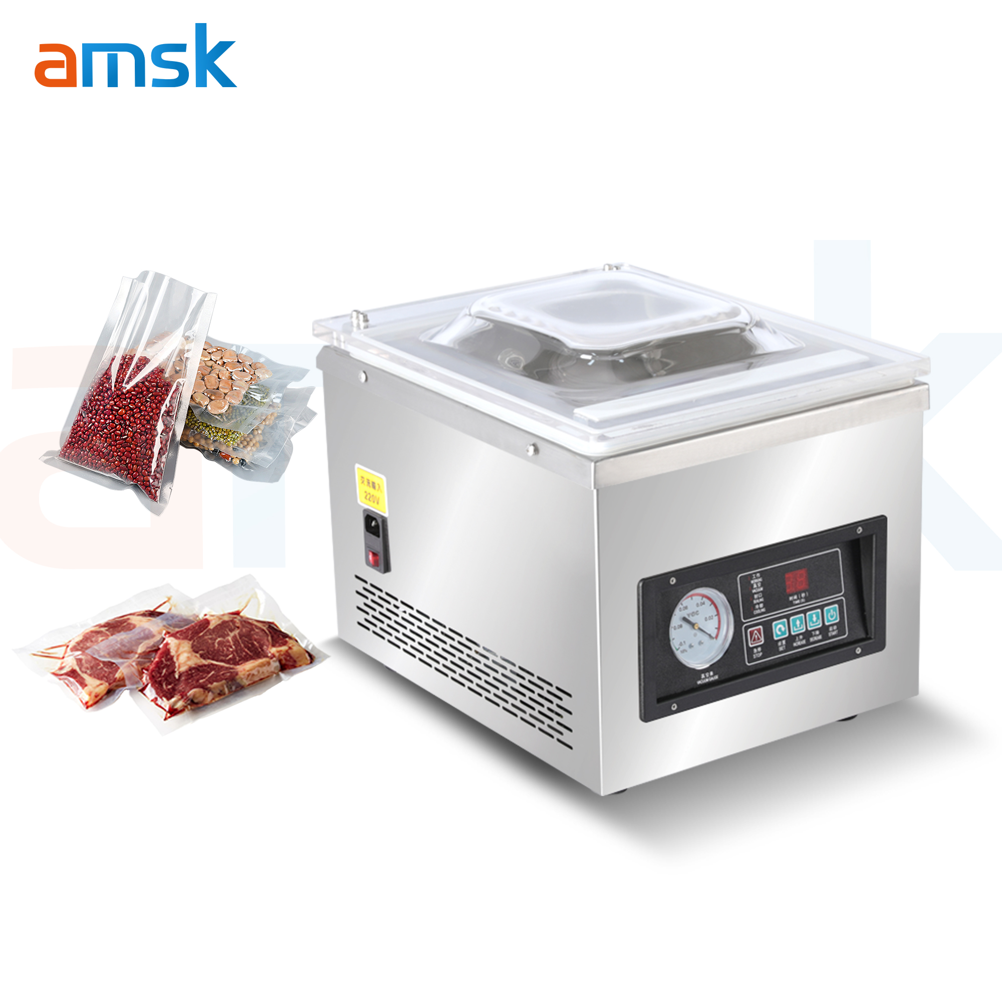DZ-260 Vacuum Sealer Desktop Vacuum Packing Machine Table Top Food Vacuum Packaging Machine
