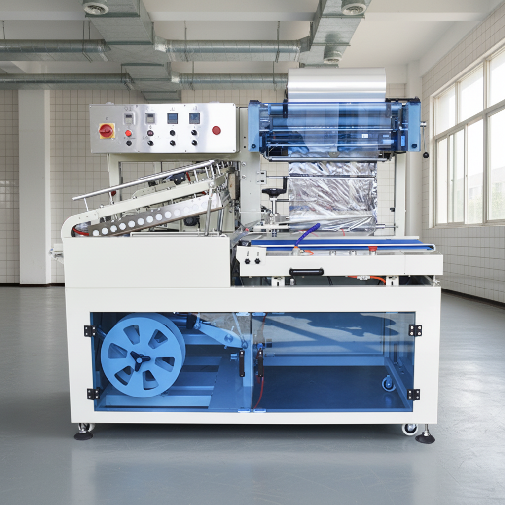 POF Film Automatic L Bar Sealing Machine Shrink Wrapping Machine Shrink Tunnel