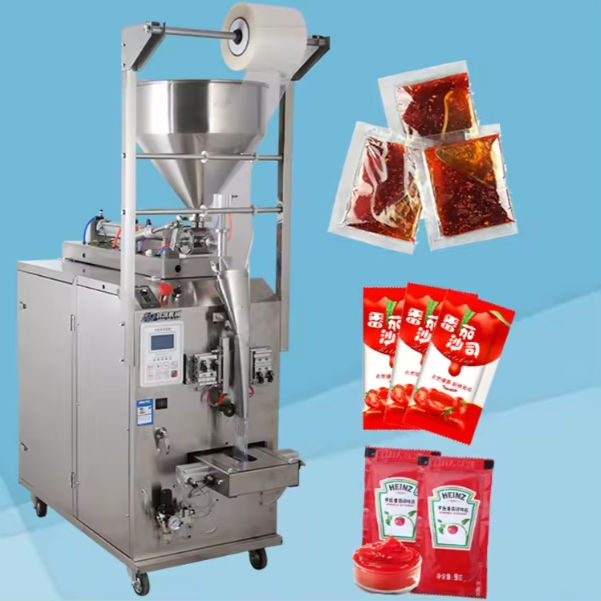 All-in-One Sachet Packaging System - Quick Changeover for Diverse Products From Spices to Liquid Condiments and Beyond.