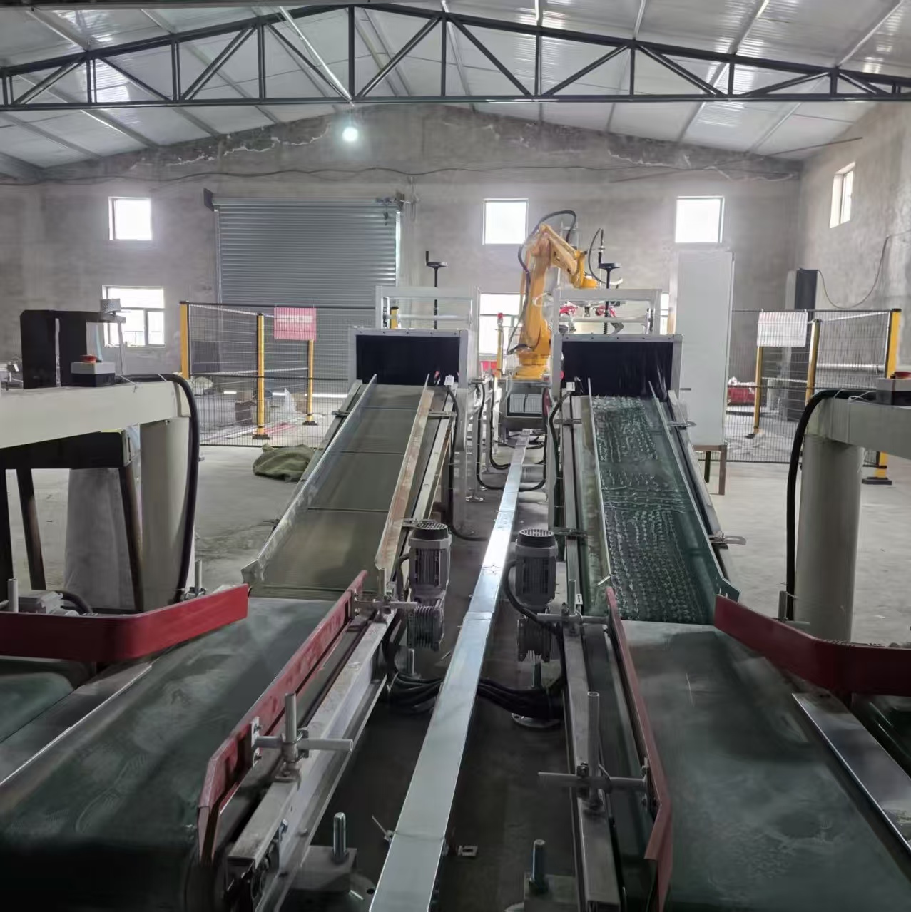 Carton Packaging Machines and Robotic Palletizers for 50 and 25 kg Bag Feed Palletizers