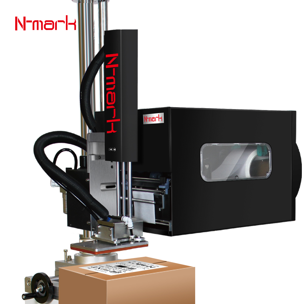 N-mark Extremely Efficient and Highly Productive All in One Label Coding Printer and Flat Labeling Machine