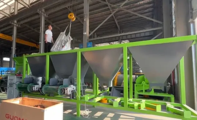 Adjustable Organic Compound Fertilizer Belt Conveyor Dynamic Automatic Weighing and Batching System