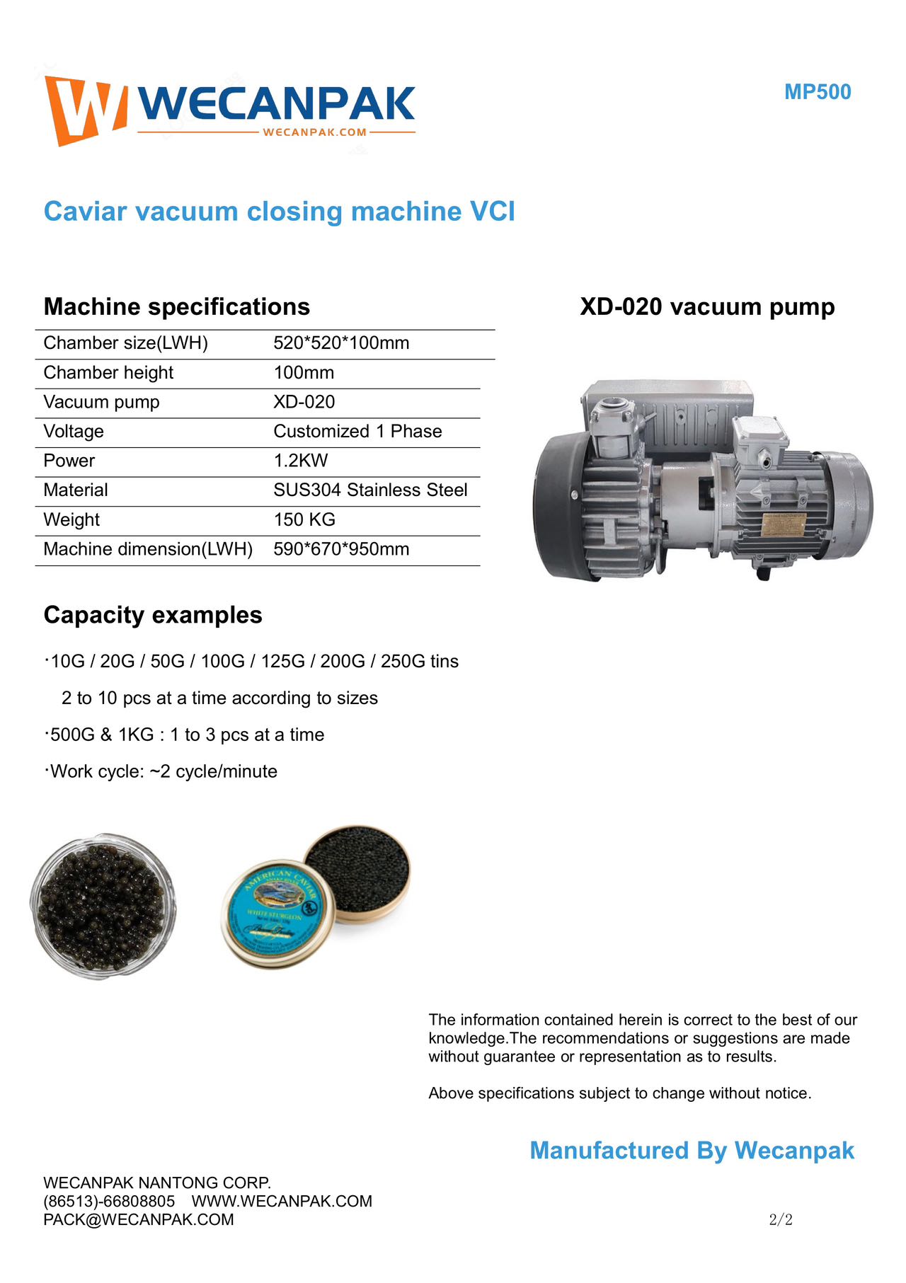 Vacuum Packaging Equipment Detail