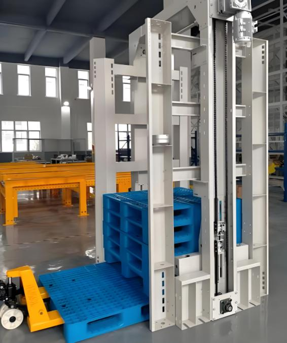 High Speed Automatic Pallet Depalletizer Efficient Industrial Pallet Unloading System for Express Parcel Distribution Hubs