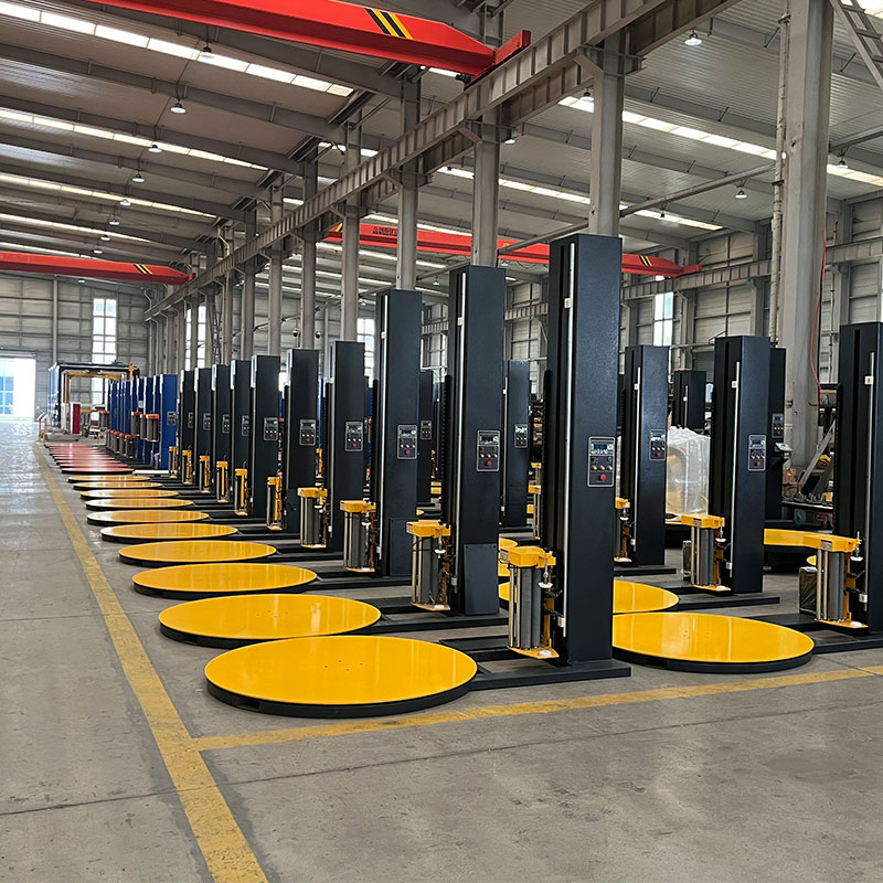 Approved CE Automatic Stretch Pallet Wrapping Machine With Scale Ramp 12r/min Pallet Wrapper Machine