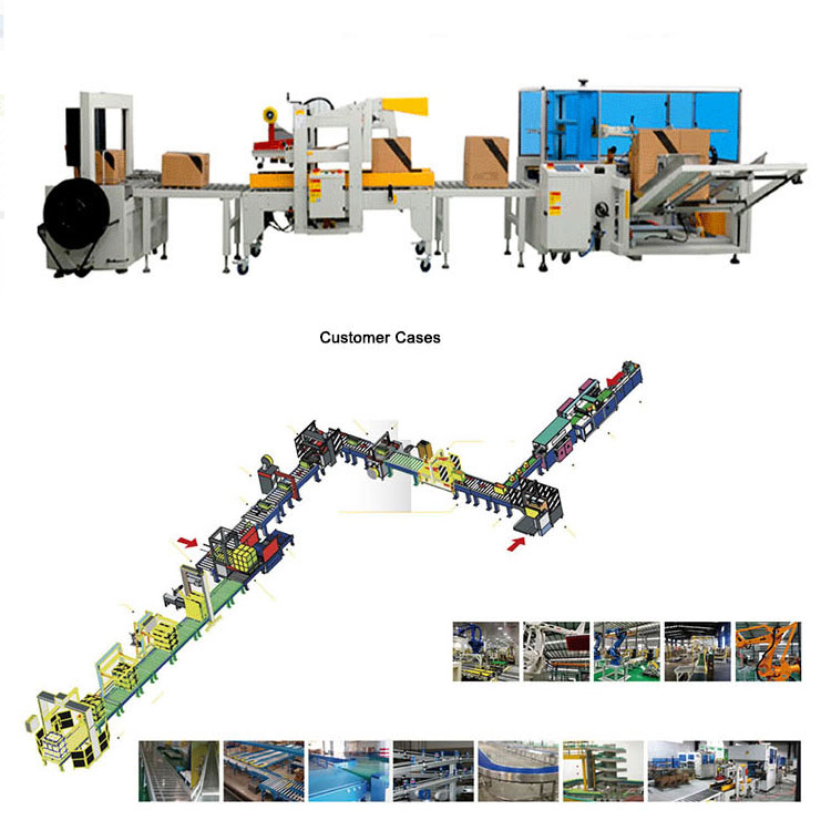 Automatic Case Erector Erecting Automatic Carton Box Case Erector Bottom Sealer Case Erector Packing Line