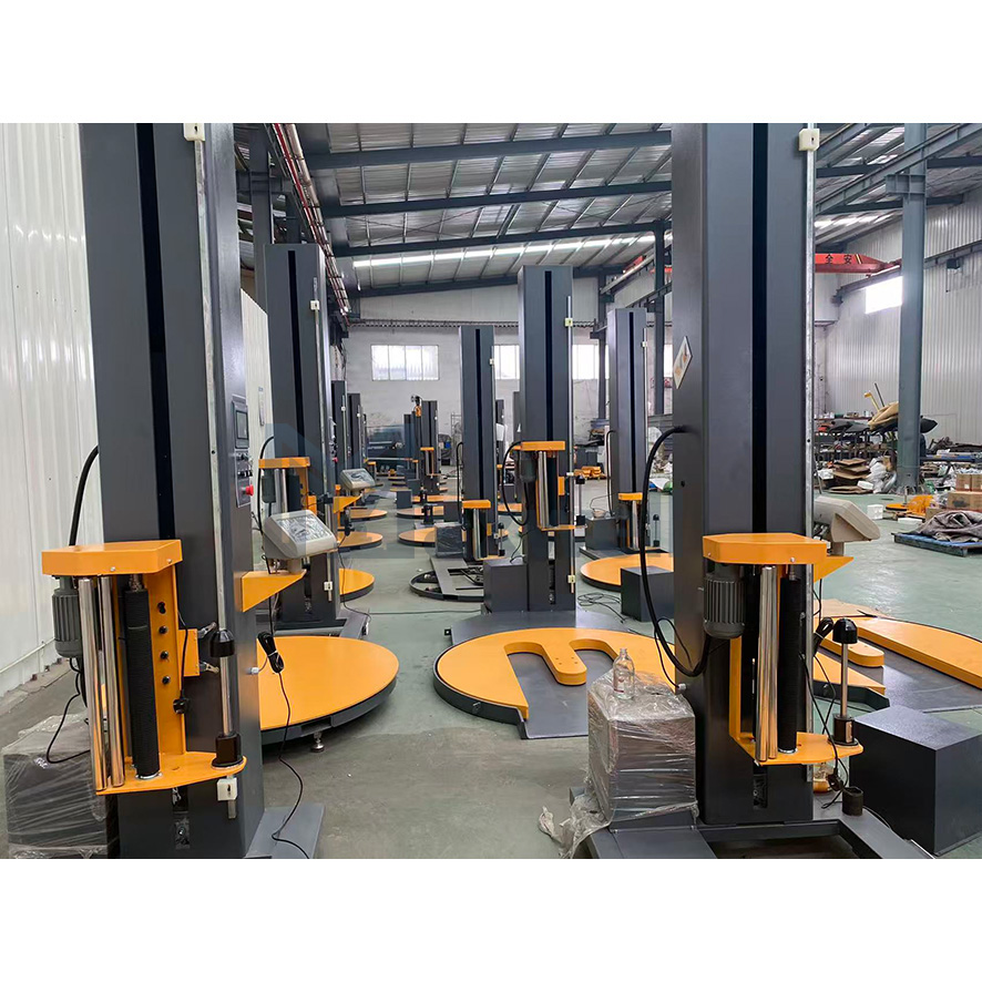 Pallet Wrapping Machine Full Auto Stretch Film Wrapper for Industrial Pallet Loads