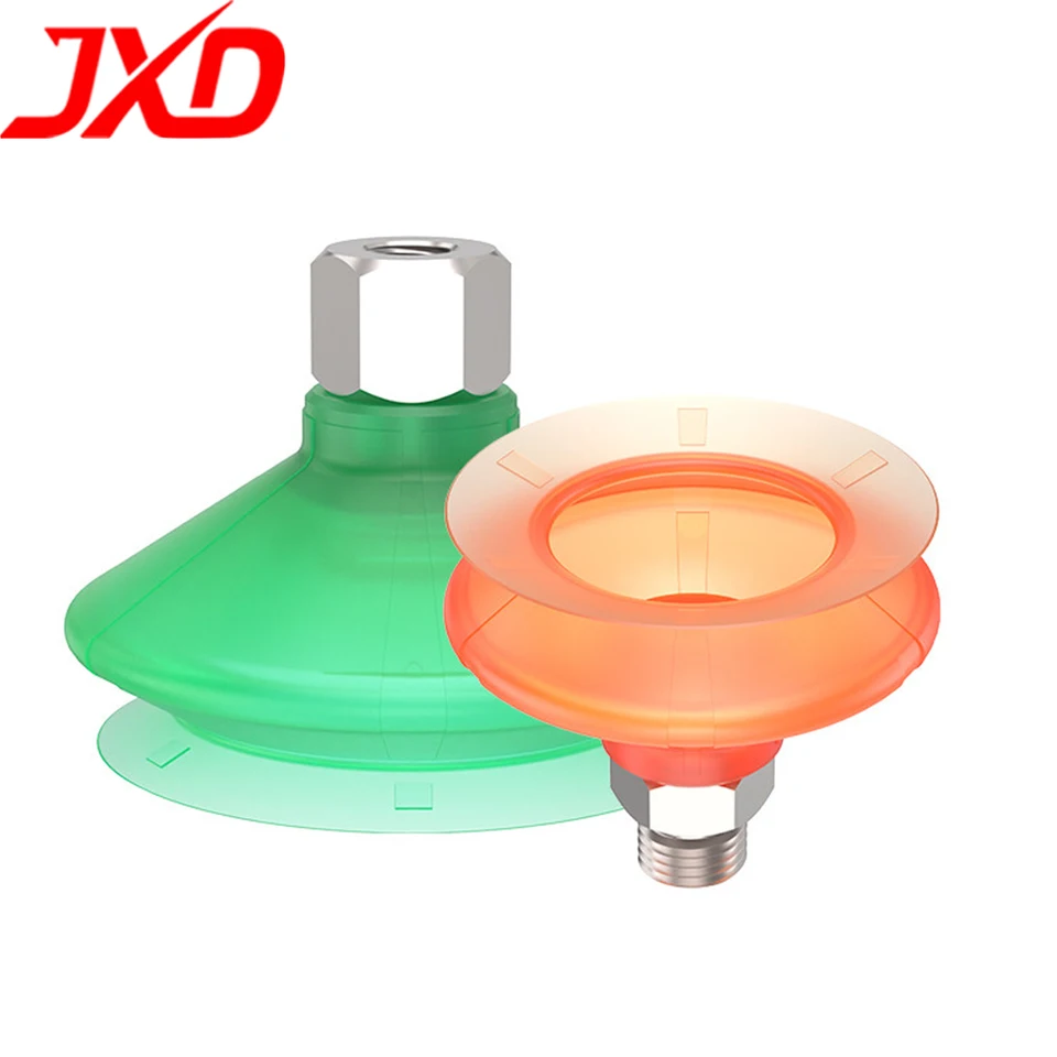 JXD SPB1-10 10-80mm Bellows Vacuum Suction Cup Full Series Flexible Pad Plastic Paper Bag Opening Packaging Machine Robot EOAT