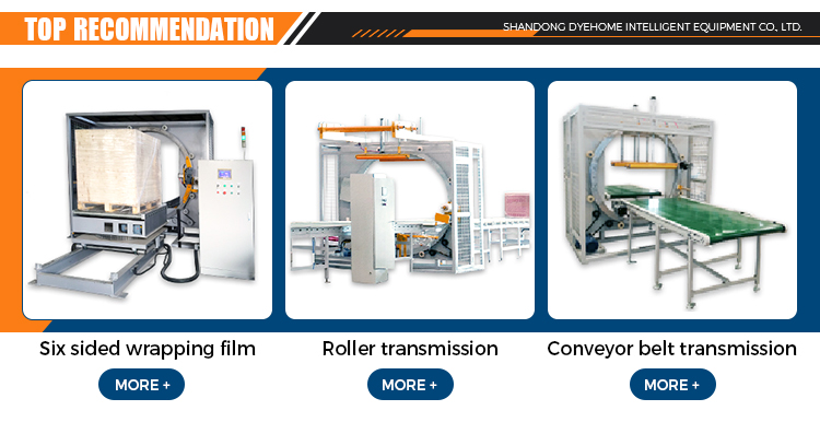 Horizontal door wrapping machine view 2