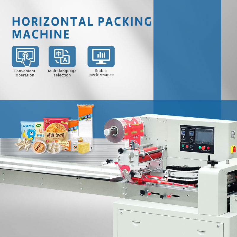 Fully Automatic Digital Bakery Wrapping Labeling &amp; Gluing Croissant Packaging Bread Bag Packing Machine