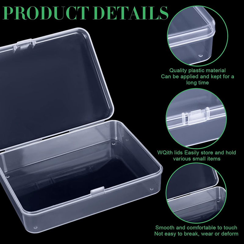 Portable Mini Clear PP Plastic Storage Box Multi-Purpose Transparent Small Gift Case For Household Products Portable Packing