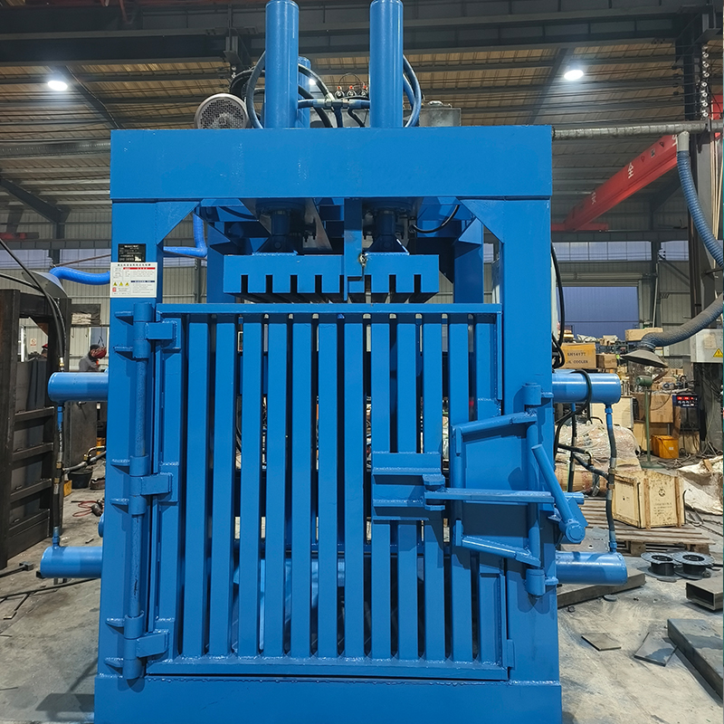 Professional Grade Vertical Baler with Multi Chamber Capability for Packaging Industry Safety Vertical Baling Machine