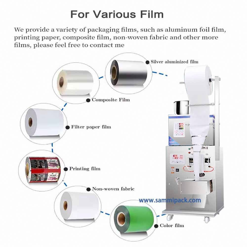 Small Automatic 2g 50g 100g Vertical Powder Coffee Tea Bag Candy Grain Seeds Granule Filling Packing Packaging Machine