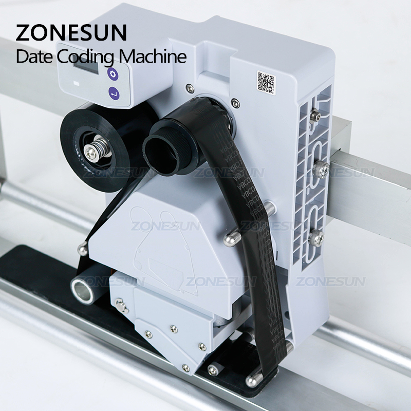 ZONESUN Semi-automatic Intelligent Date Coder Batch Production Number Printing Date Coding Machine for Labeling Machine
