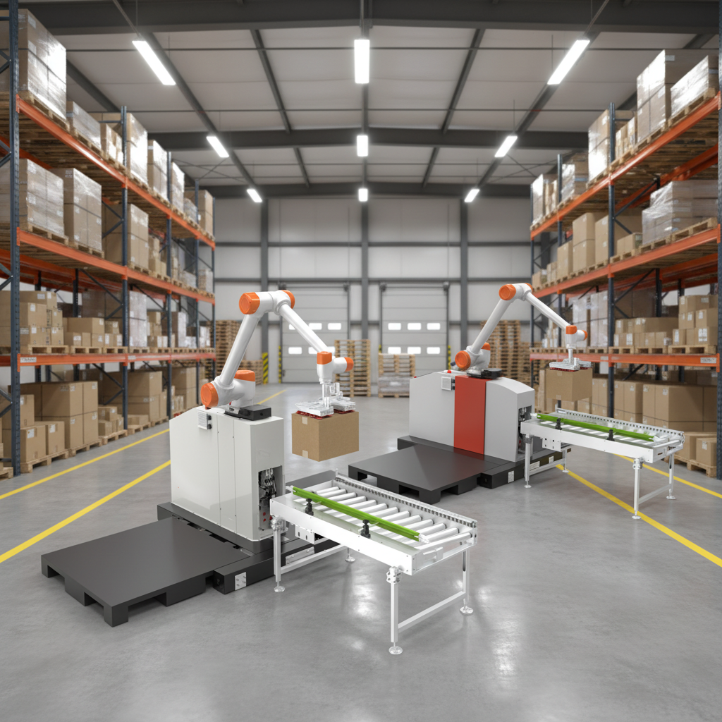 Hot Sale Automatic Column Pallet Palletizer Intelligent Palletizing Equipment for Bags/Carton/Boxes
