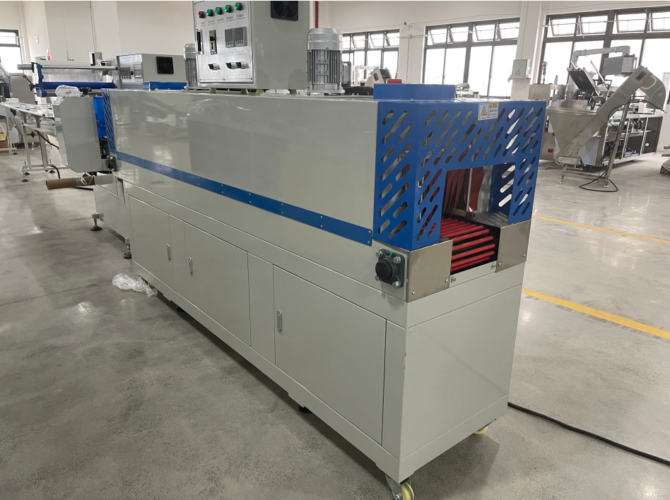 Automatic Pof Pe Pvc Plastic Film Heat Bottle Tunnel Perfume Box Wrapping Sleeve Label Shrink Wrap Packing Machine