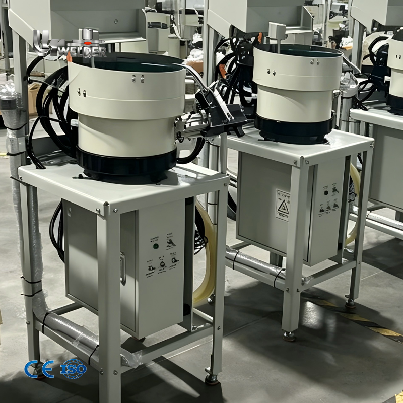 Automatic Nut Sorting Feeder Screw Conveyor Feeding Equipment Projection Nut Welding Machine For Auto Hardware Production Line