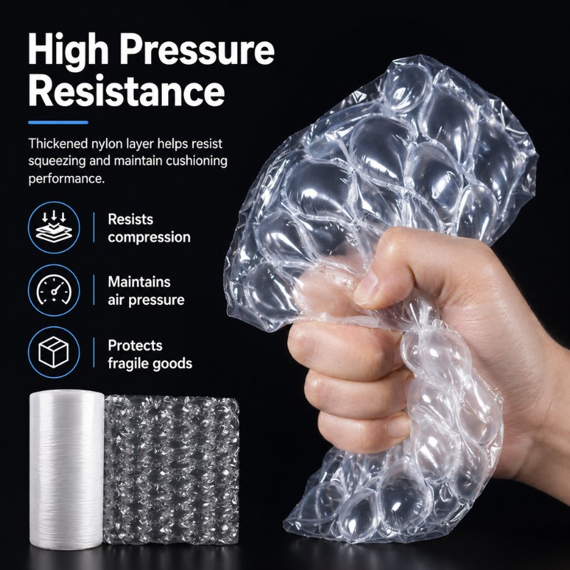 Custom Wholesale Nylon Air Cushion Film Roll For Shipping Shockproof Inflatable Protective Packaging