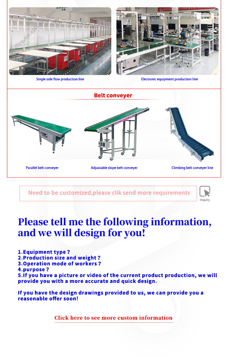 Customized Belt Conveyor Option 2