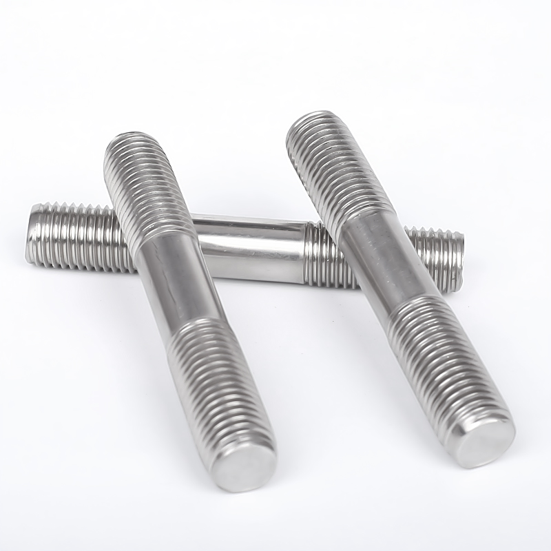 Original Color Stainless Steel Double End Thread Bolt, Natural Color Galvanizing