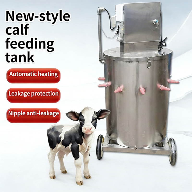 Automatic Intelligent Constant Temperature Calf Milk Feeding Machine Leakage Protection Mobile Milk Feeder with Wheels