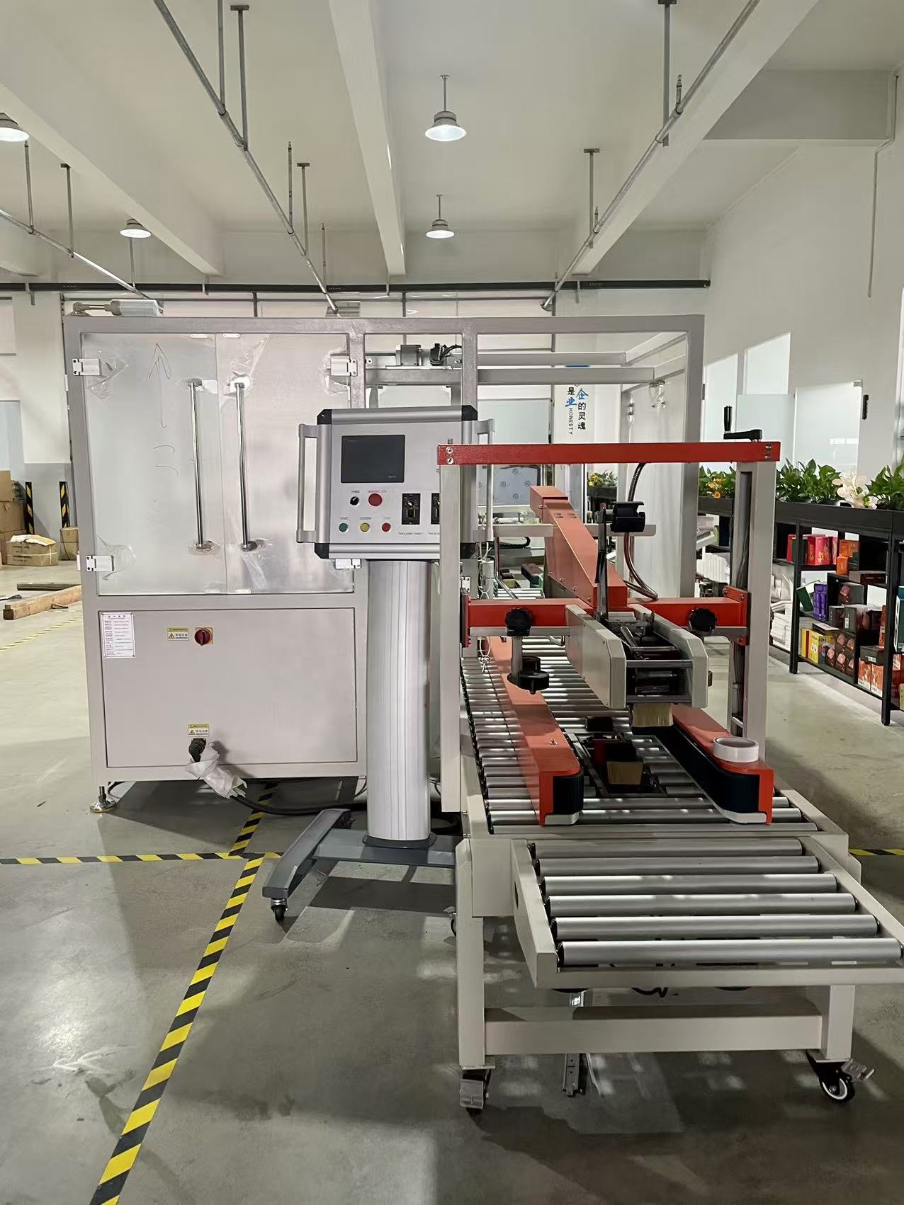 Automatic Factory Price Case Packer Box Packaging Machine Electric Drive for Food Chemical Beverage with Core PLC Components