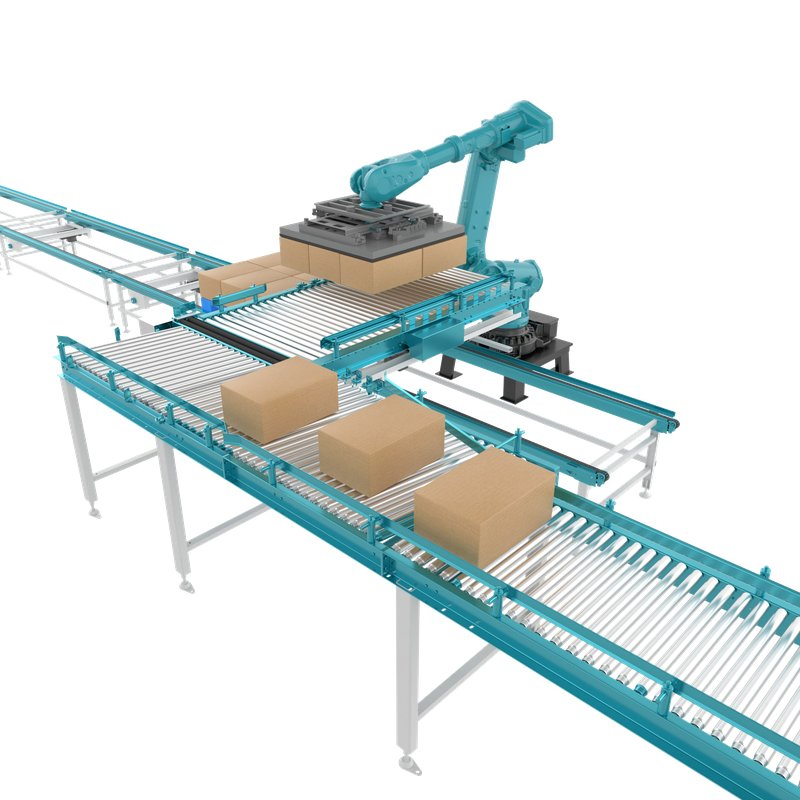 Advanced Automated Depalletizing and Palletizing Robot System for Warehousing