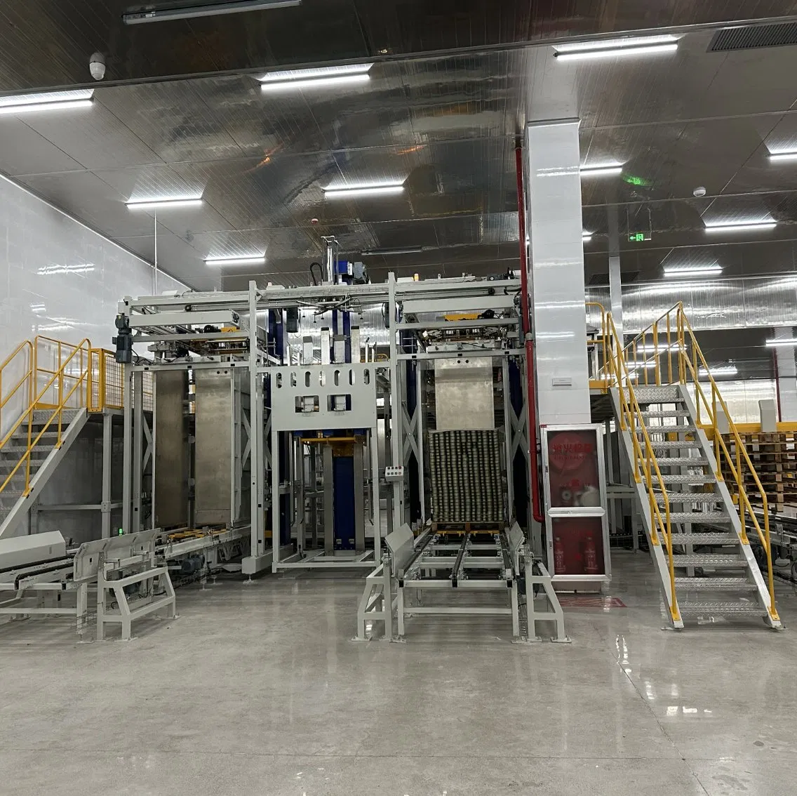 High-Speed Can Depalletizing System Robotic Depalletizer for Canned Food