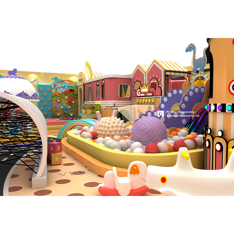 Cartoon Themed Naughty Castle Indoor Playground Soft Play Equipment Custom Character Design with Ball Pit &amp; Slide