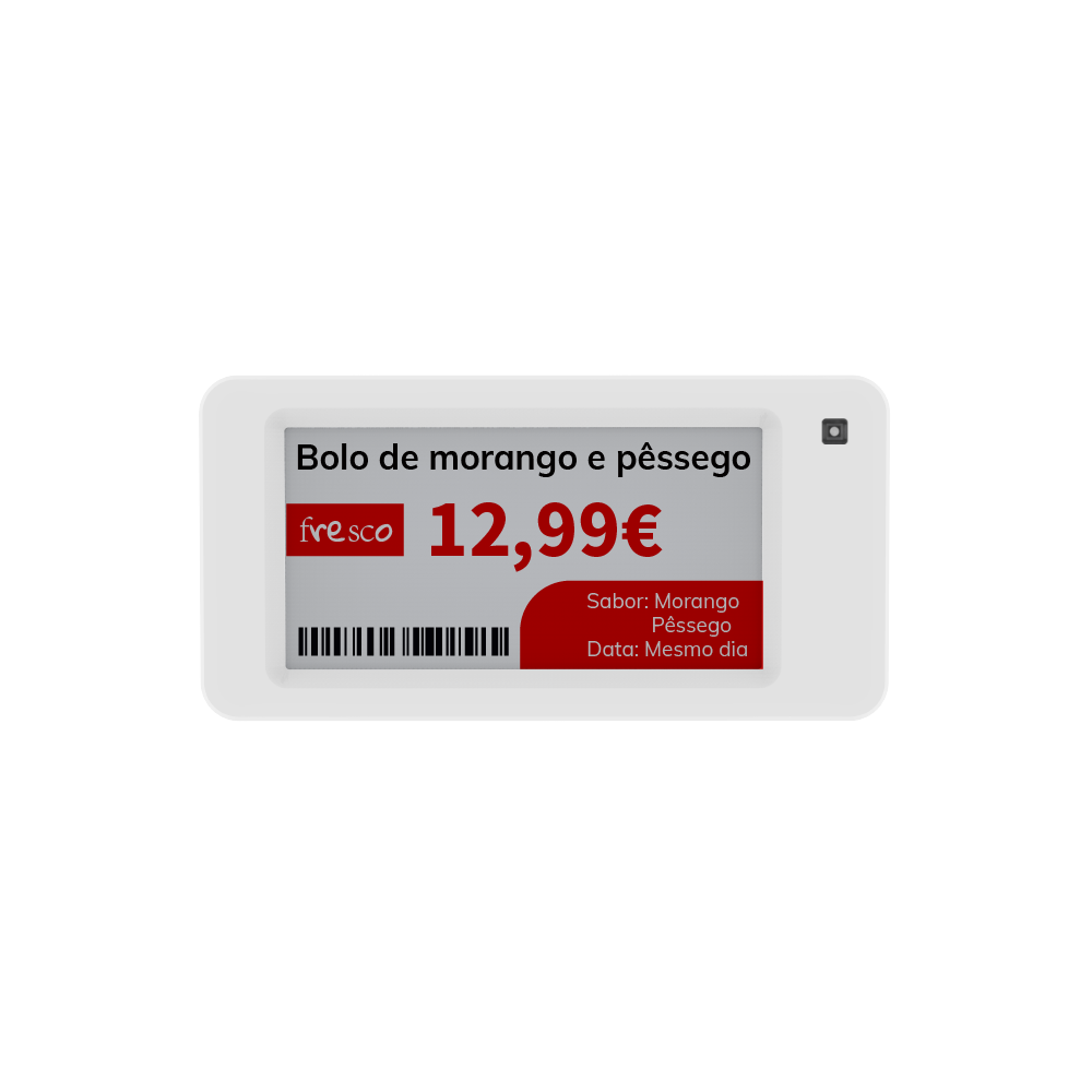 MinewTag 2.66'' Electronic Shelf Label For Supermarket Digital Price Tags E-Paper Display ABS Plastic CE/FCC Certified