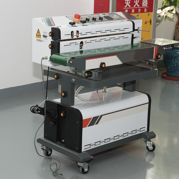 Automatic Continuous Vacuum Sealing Machine With Nitrogen Gas Filling Flush Sealing Machine