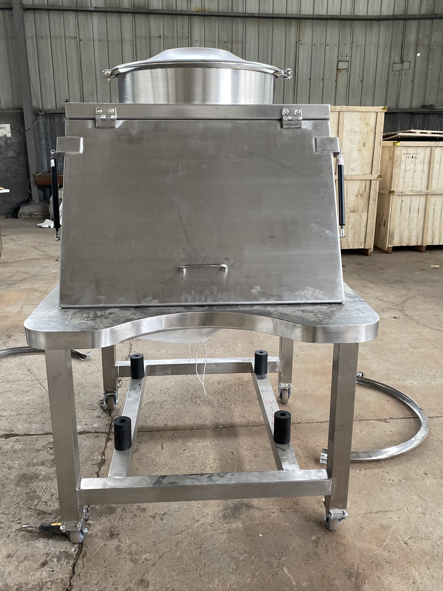 Stainless Steel Dust-free Feeding Station Big Bag Feeding Station for Food Processing