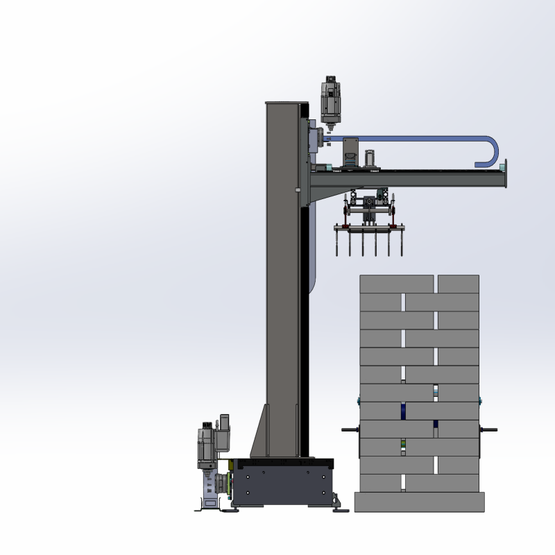 Automatic Bag Palletizing Machine Gantry Type Robot Line China Origin 2000kg 1 Year Warranty 4-10 kW Power 220/380V Voltage