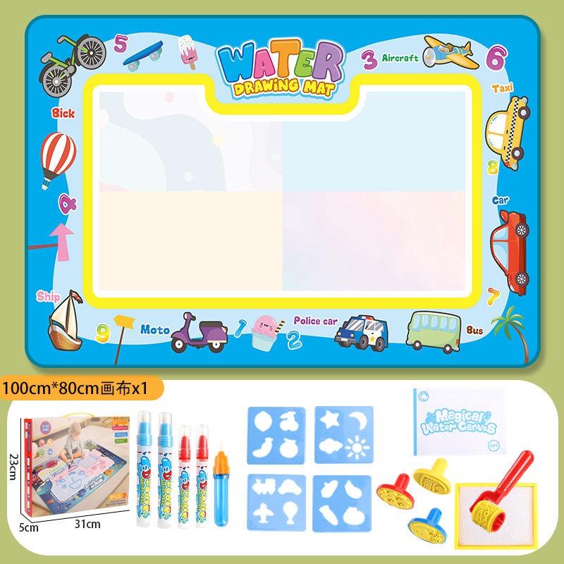 Wholesale Cartoon Water Drawing Mat Board Drawing Mat Educational Toys Drawing Doodle Mat With Magic Pens for Kids