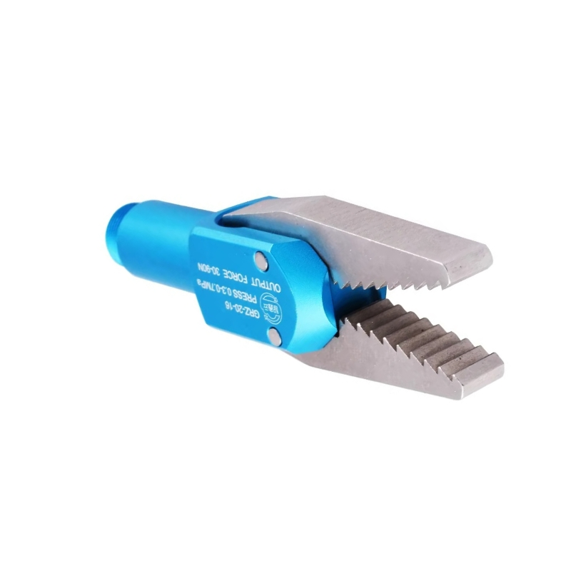 Grz-20-16jl Pneumatic Finger Gripper, End of Arm Tool for Industrial Robots, High-Performance Stainless Steel &amp; Aluminum Alloy