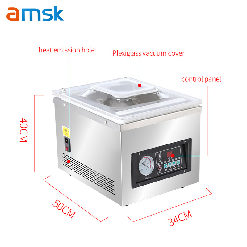 DZ-260 Vacuum Sealer Desktop Vacuum Packing Machine Table Top Food Vacuum Packaging Machine
