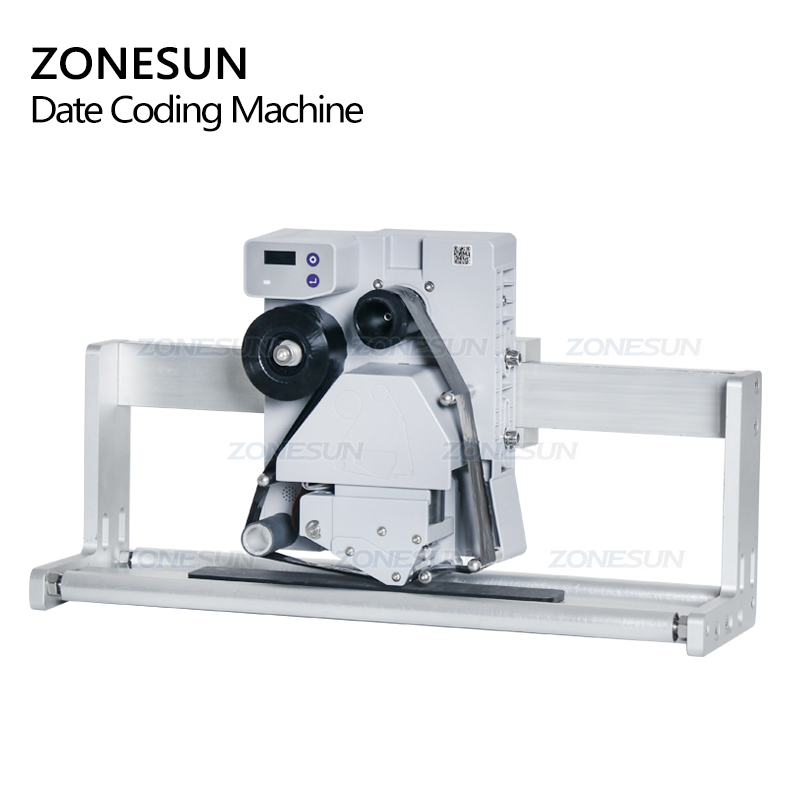 ZONESUN Semi-automatic Intelligent Date Coder Batch Production Number Printing Date Coding Machine for Labeling Machine