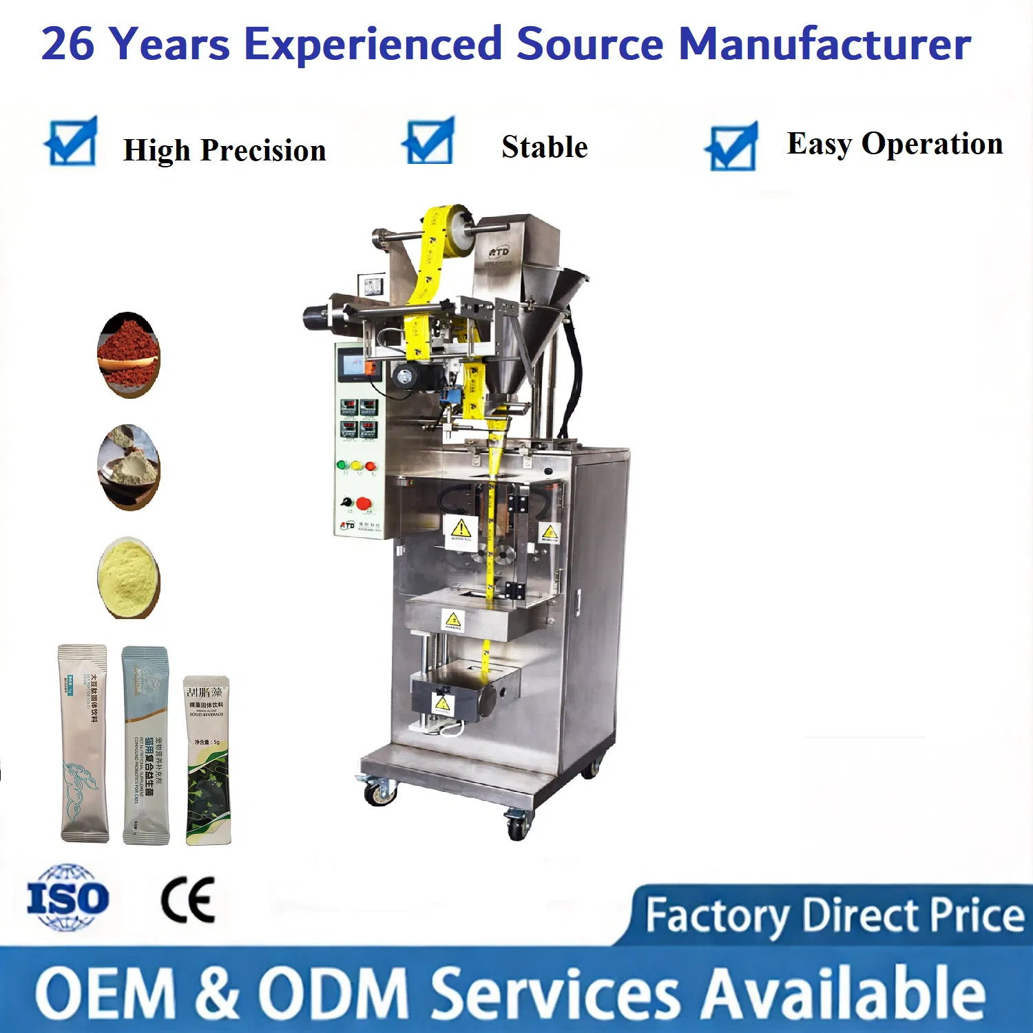 Advanced Touch Interface in High-Precision Sachet Packaging Systems