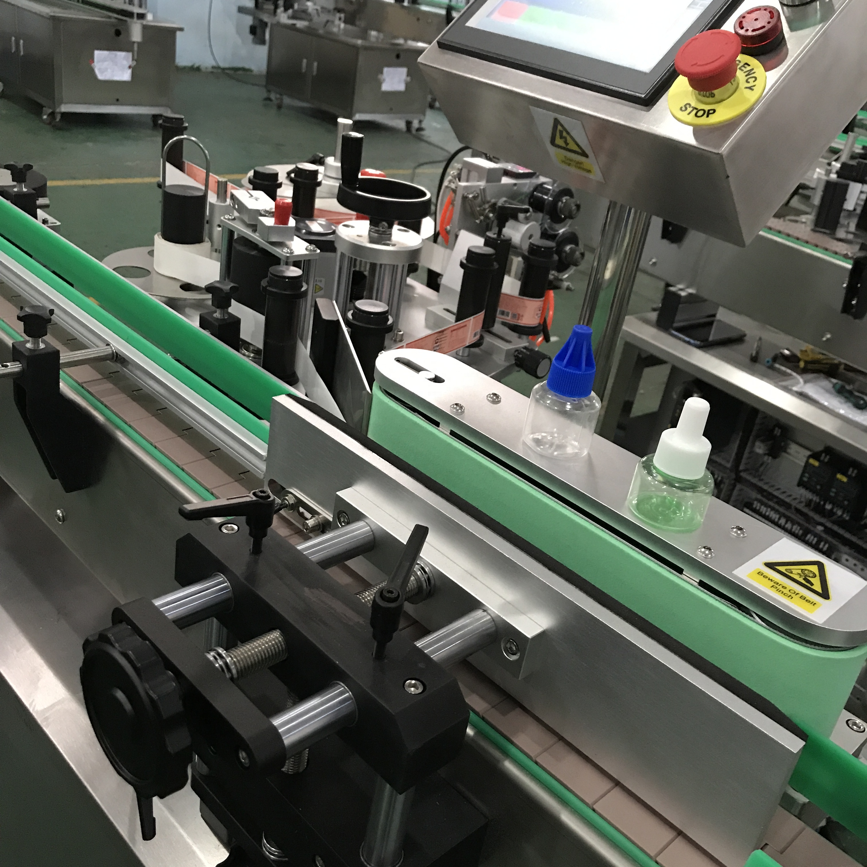 Factory Automatic Vertical Round Bottle Sticker Labeling and Coding Machine